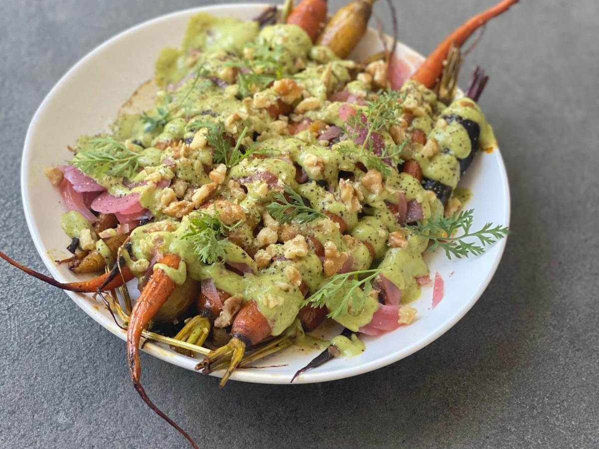 Wood-fired vegetables · greens
